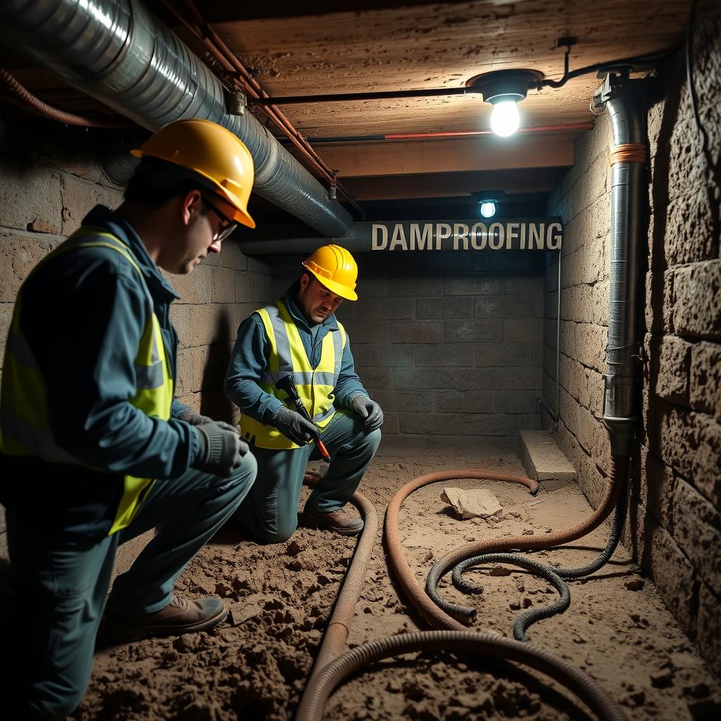 Workers' Compensation — dampproofing and waterproofing